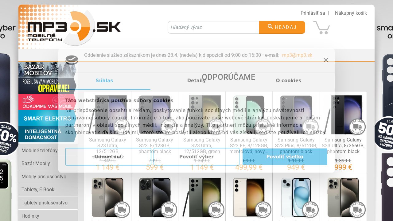 Screenshot of MP3.sk