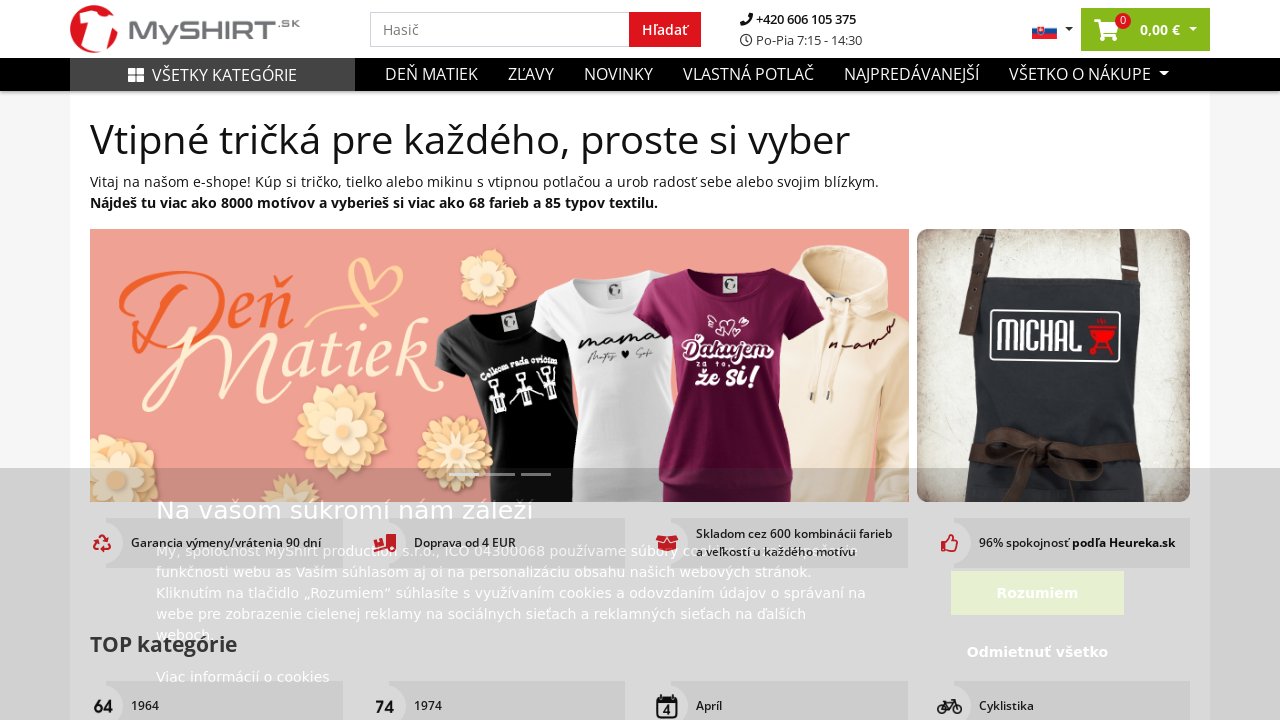 Screenshot of MyShirt.sk